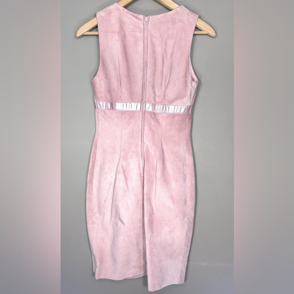 DANIER Suede Pink Sheath Dress - Picture 5 of 5